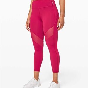Lululemon x Barry’s Bootcamp Pink Leggings